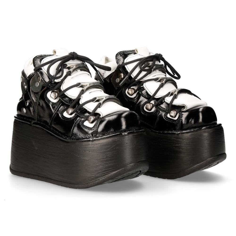 New Rock - M106S118 Baskets à plateforme - Noir/Blanc Product image
